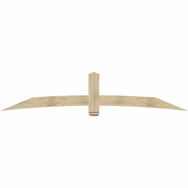 Ekena Millwork Bellingham Rough Sawn Timber Gable Bracket, Douglas Fir, 108"W x 22"H x 2"D x 6"F, 5/12 Pitch GBW108X22X0206BEL00RDF - main